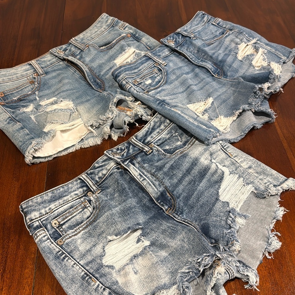 3 pairs American Eagle High Waist Shorts, size 10